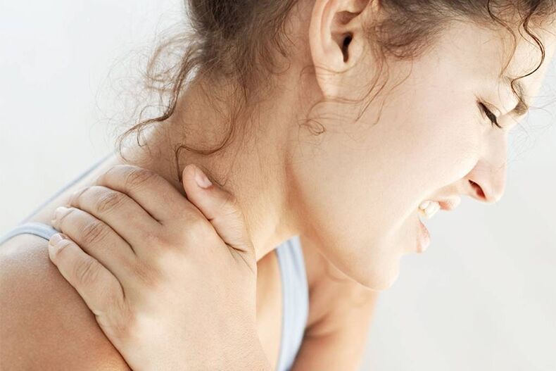 Schmerzen im Halsbereich aufgrund von Osteochondrose