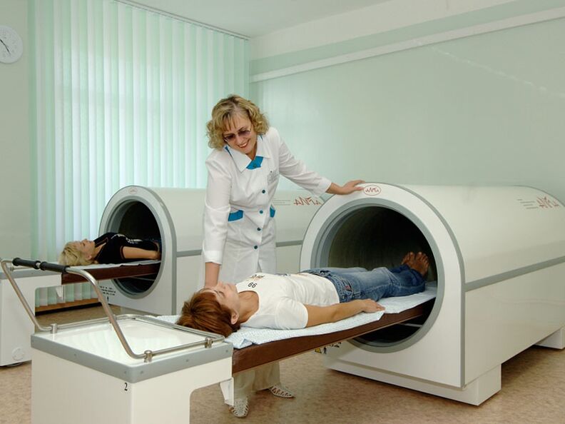 Um eine Osteochondrose zu diagnostizieren, wird eine MRT durchgeführt